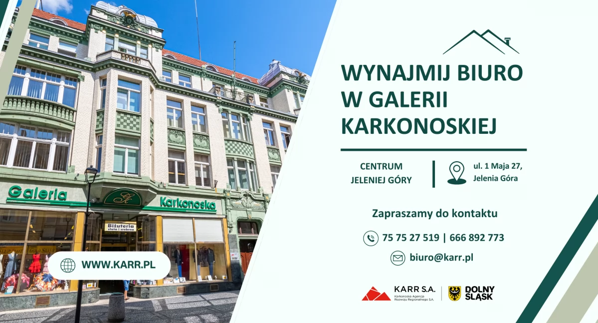 Wynajmij biuro w Galerii Karkonoskiej