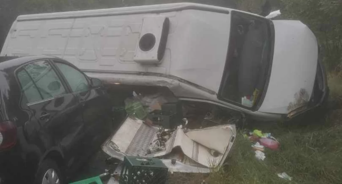 Groźny wypadek na DK-30 w Radoniowie. Zderzyły się tam trzy samochody.