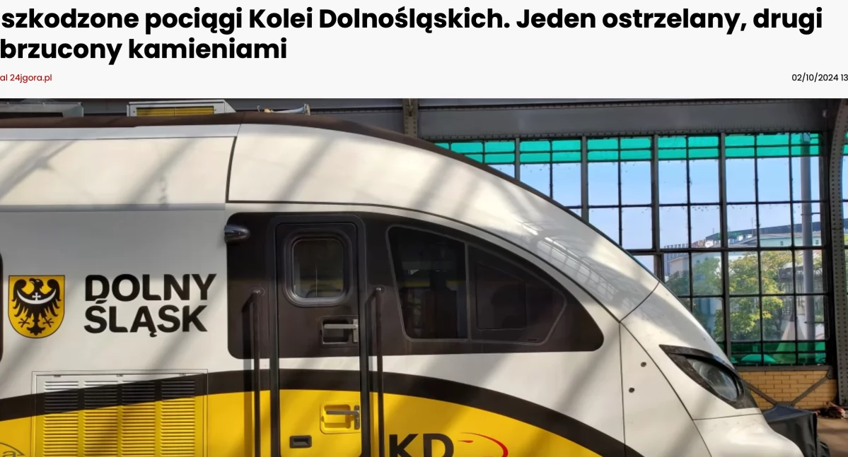 Nagroda za pomoc w ujęciu sprawców zniszczenia pociągów
