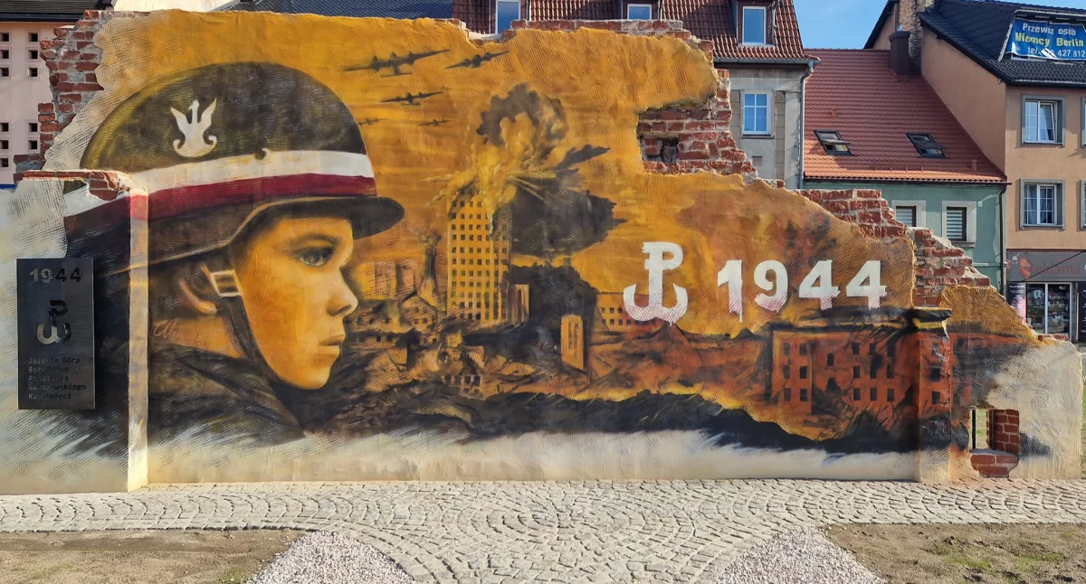 Jeleniogórski mural z nagrodą - Dumni z Powstańców