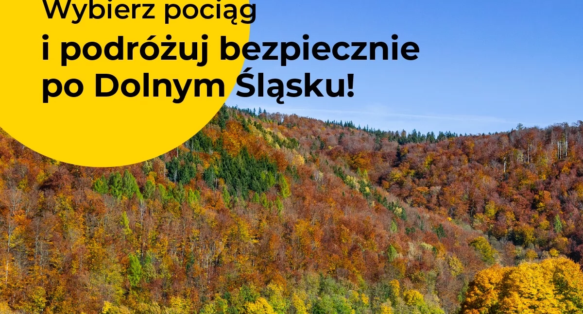 Wybierz pociąg i podróżuj bezpiecznie po Dolnym Śląsku