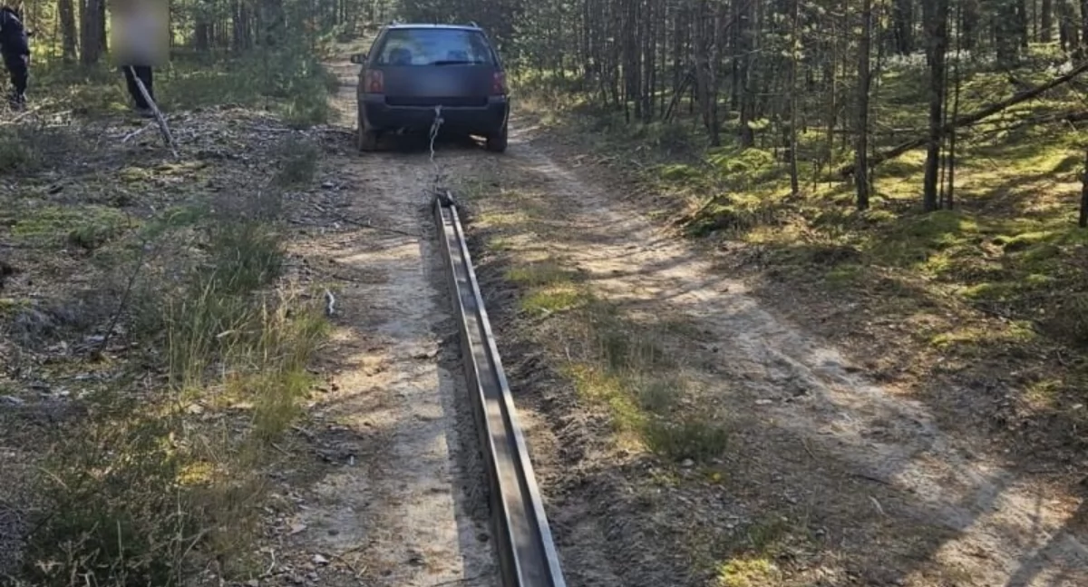 Szyny kolejowe na sprzedaż? Nie tym razem! Policja złapała złodzieja!