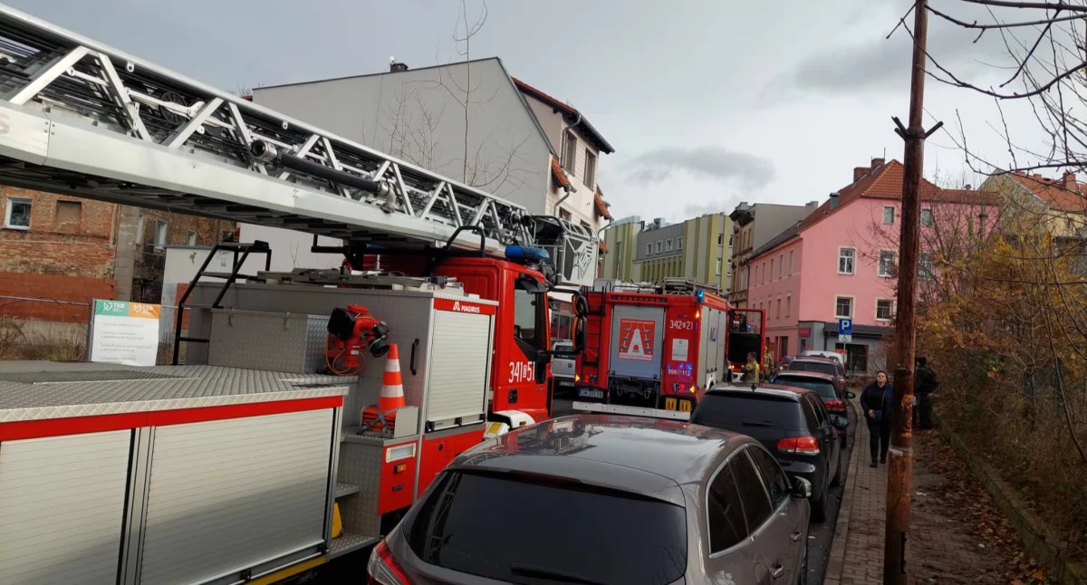 Z okna mieszkania miały wydobywać się płomienie. Właścicielka lokalu była w szoku