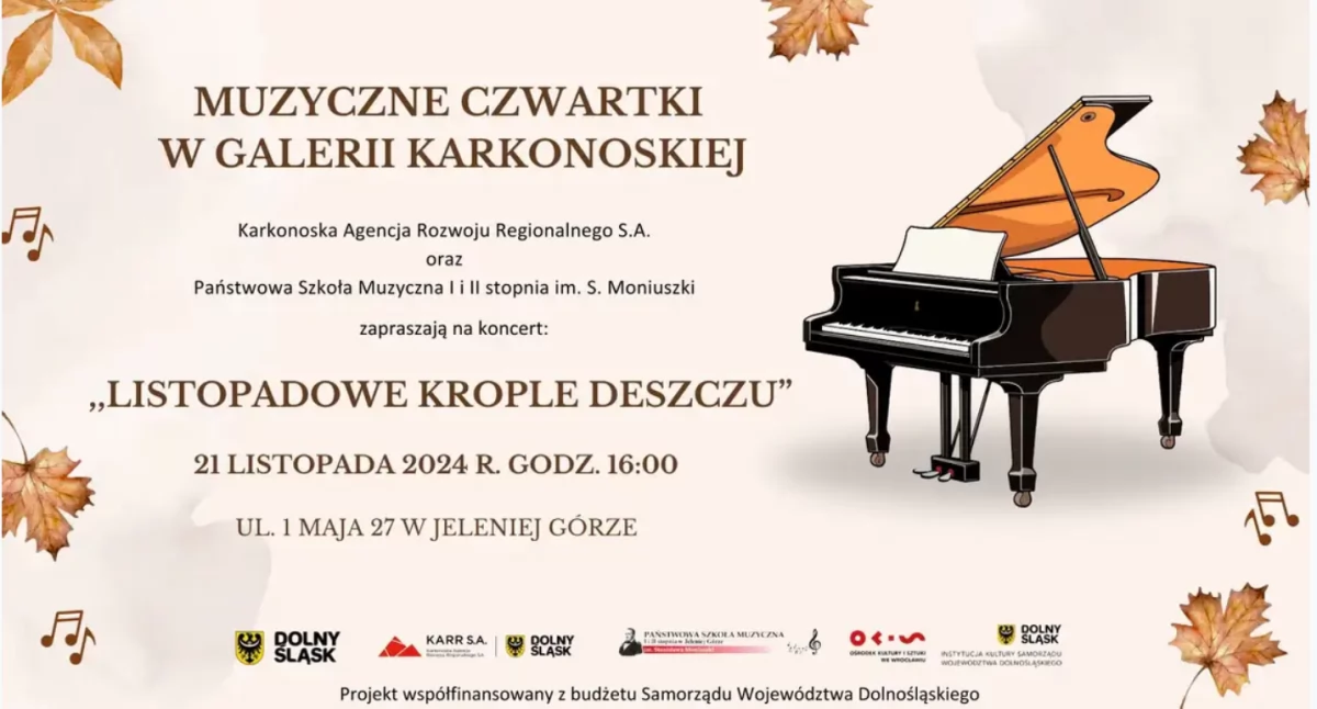 Listopadowe Krople Deszczu - Muzyczny Czwartek w Galerii Karkonoskiej