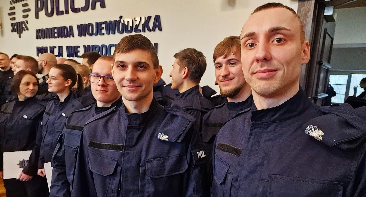 Nowi policjanci i nowe policjantki w garnizonie dolnośląskim