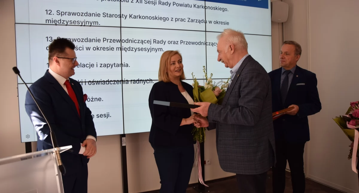 Pożegnanie Przewodniczącej Rady Powiatu Karkonoskiego - Edyta Bielecka składa rezygnację