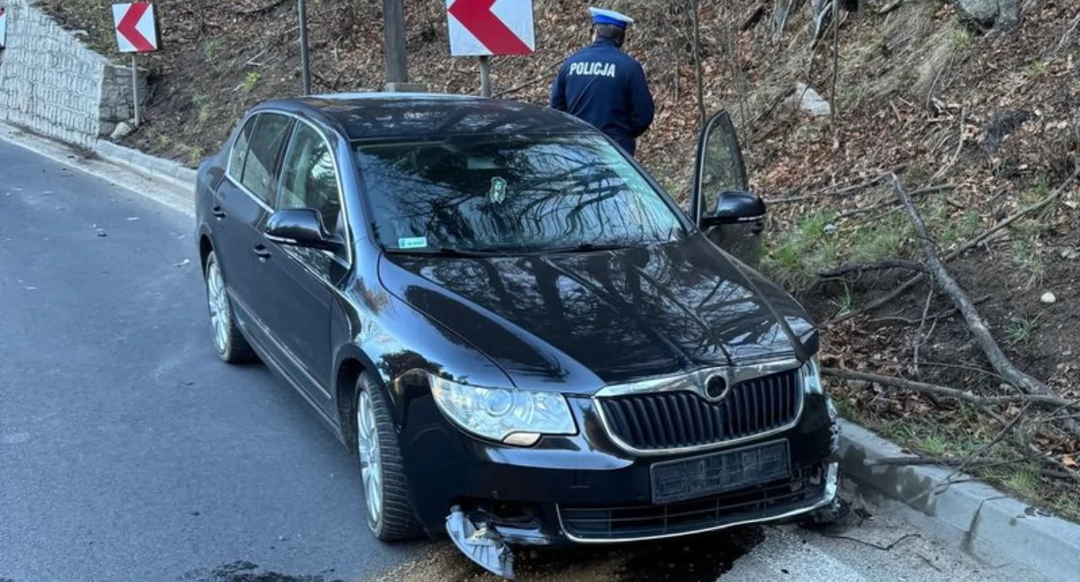 Pijany kierowca spowodował dwie kolizje. Tłumaczył, że pił tylko Prosecco