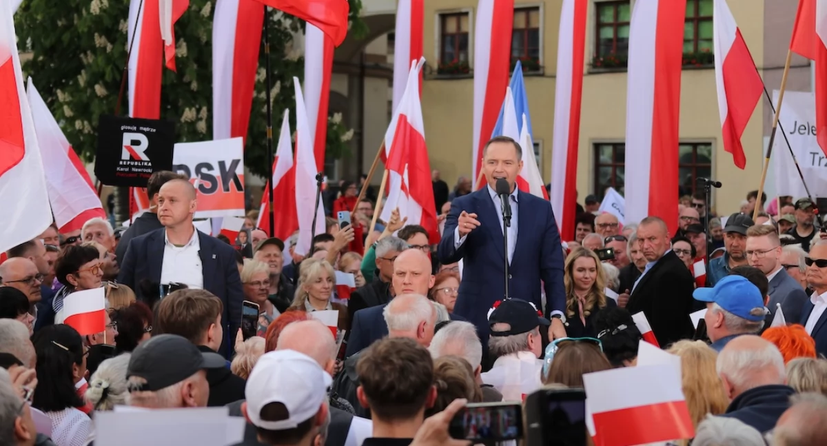 Karol Nawrocki w Jeleniej Górze walczył o poparcie