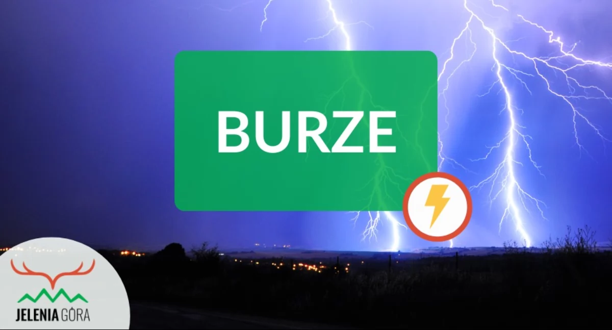 W Jeleniej Górze prognozowane są burze