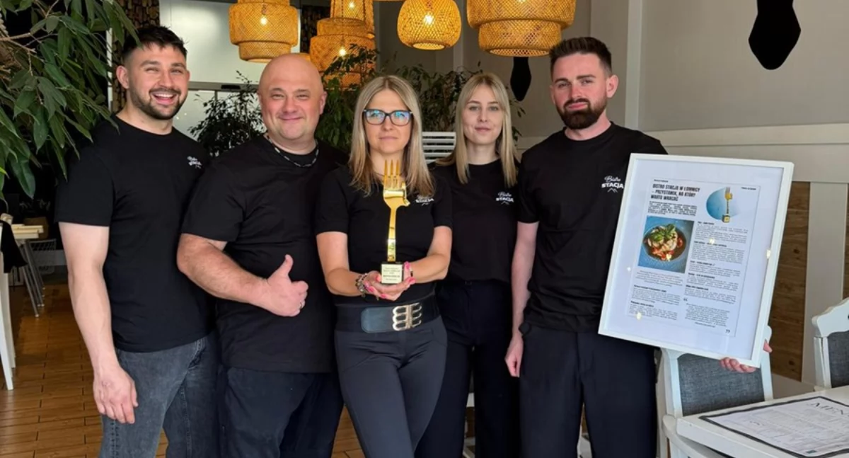 Złoty Widelec dla restauracji Bistro Stacja w Łomnicy
