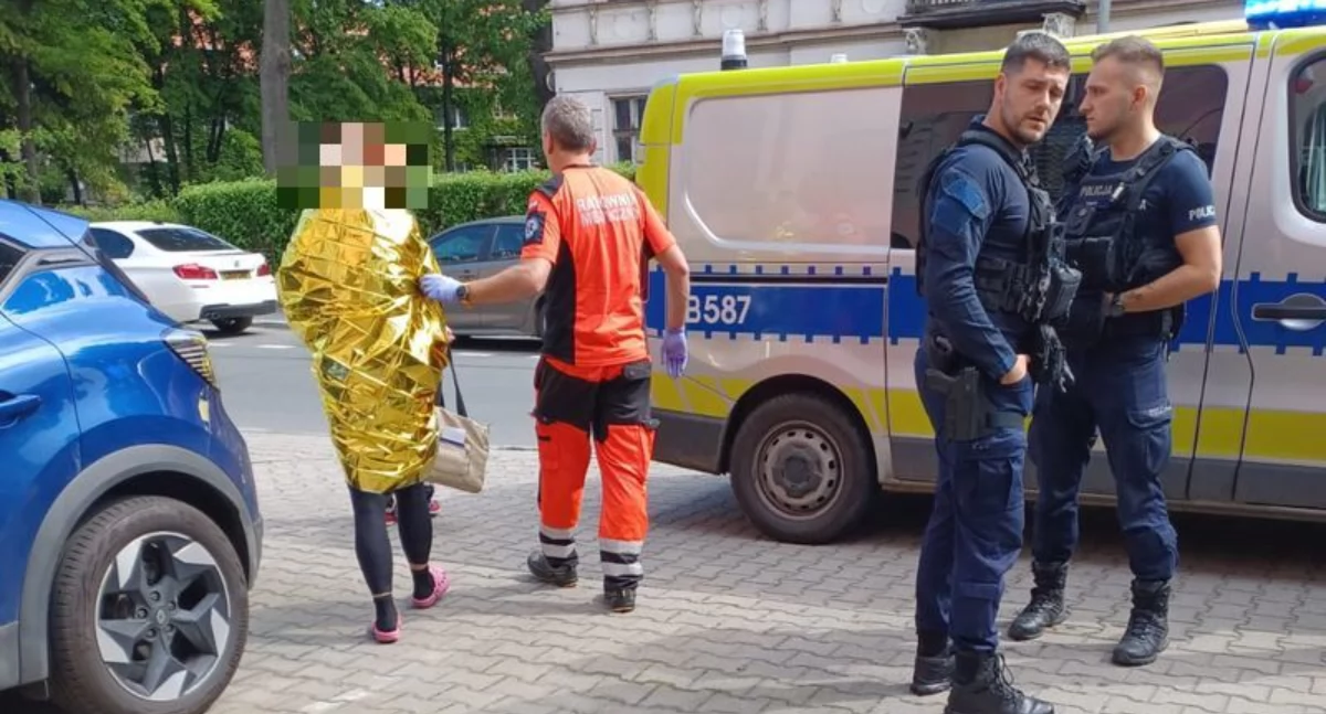 Pobita obywatelka Ukrainy znalazła schronienie w areszcie