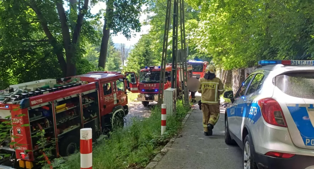 Potężny pożar w Szklarskiej Porębie