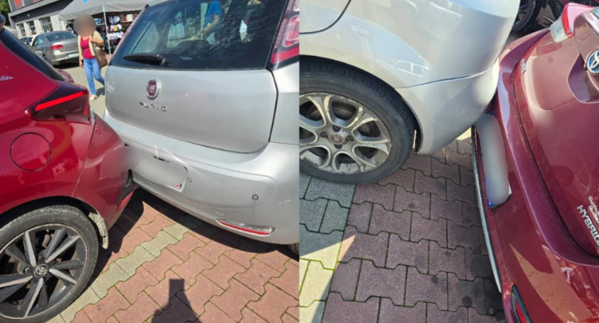 Zderzenie na parkingu marketu na Zabobrzu