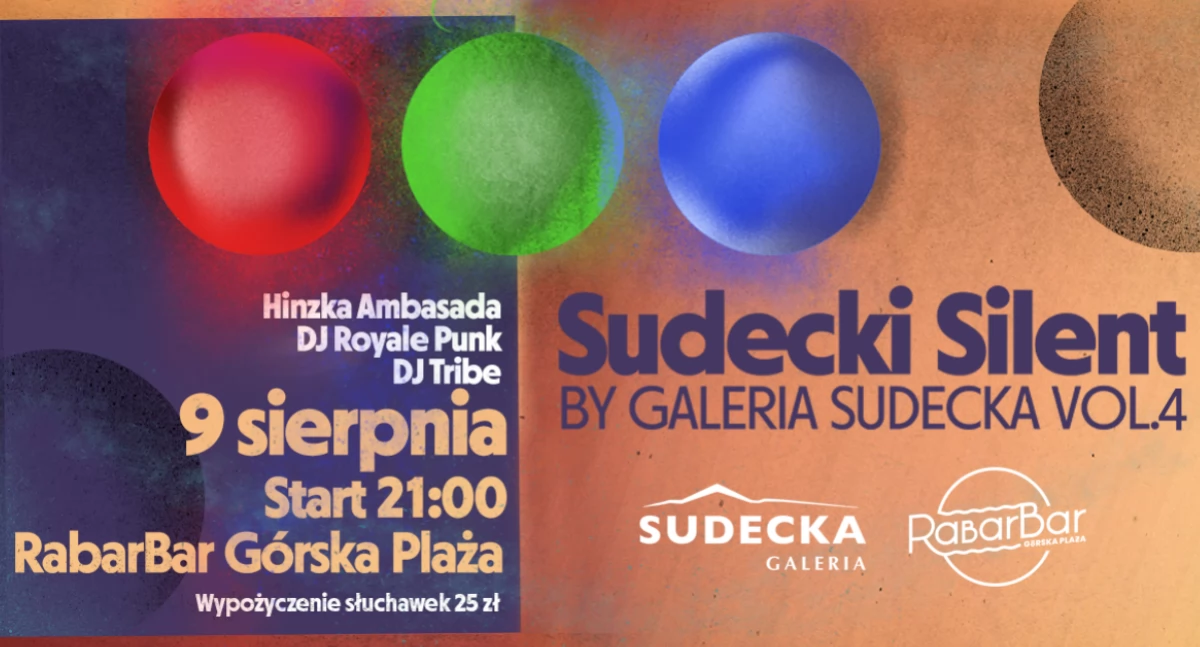Silent Disco na Górskiej Plaży Rabarbar w Szklarskiej Porębie
