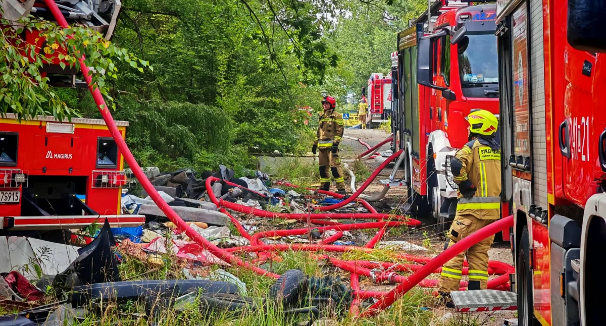 Jelenia Góra : Pożar budynku przy ulicy Karola Miarki