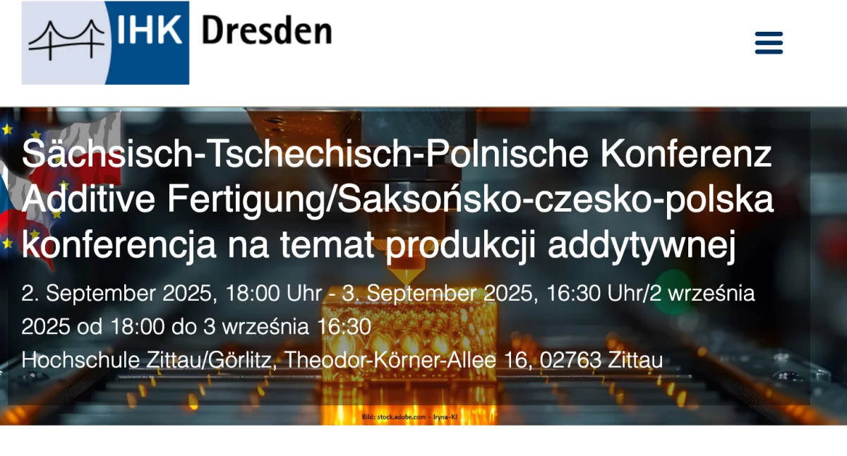 Saksońsko-czesko-polska konferencja na temat produkcji addytywnej