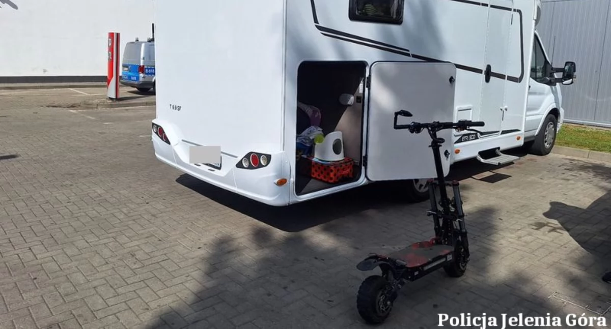 Hulajnoga skradziona w Międzyzdrojach, odnaleziona w Jeleniej Górze