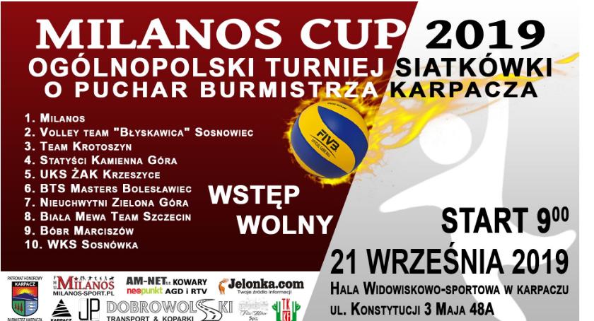 Ogólnopolski turniej siatkówki Milanos Cup 2019