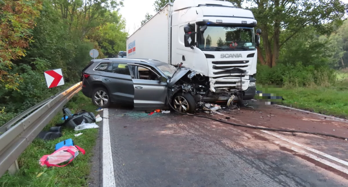 Rodzinny powrót z wakacji zakończył się dramatem. Śmierć na drodze pod Henrykowem Lubańskim