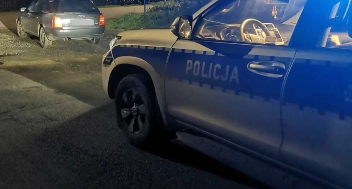 Nietrzeźwy kierujący w rękach policjantów