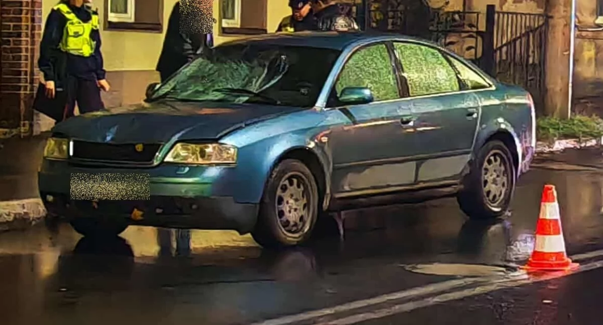 Potrącenie osoby pieszej na ulicy Sudeckiej