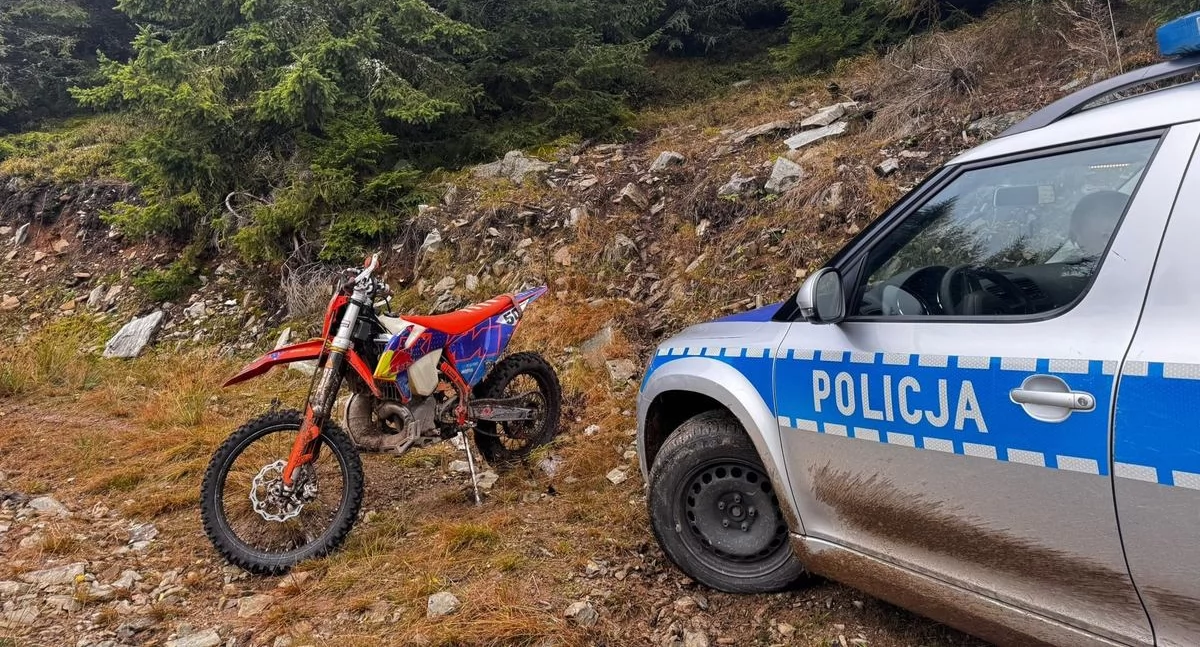 Ukarani za jazdę motocyklami po lesie