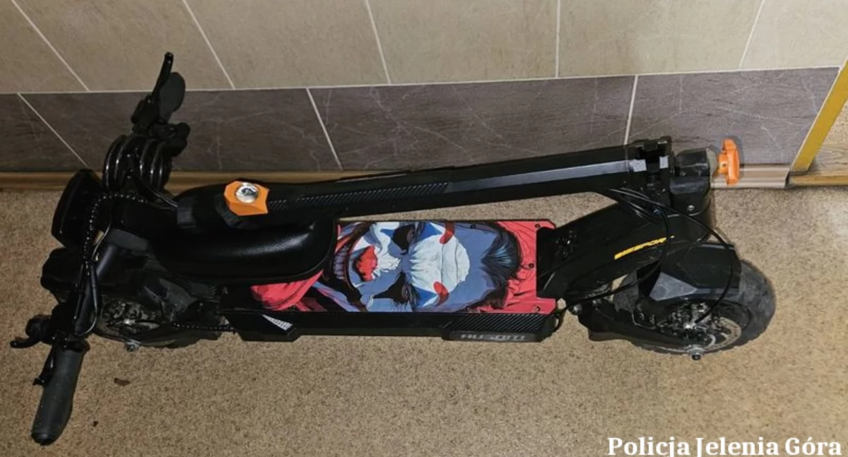 Zatrzymany po kradzieży rozbójniczej i kradzieży hulajnogi