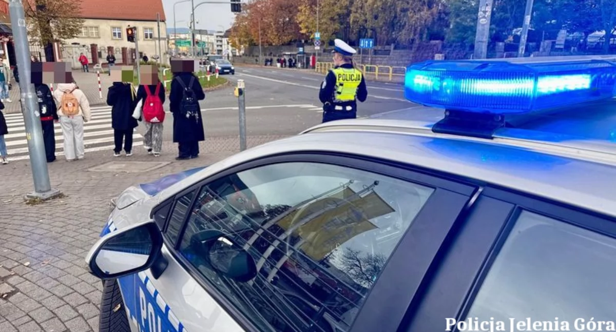 Działania jeleniogórskich policjantów na rzecz niechronionych użytkowników ruchu