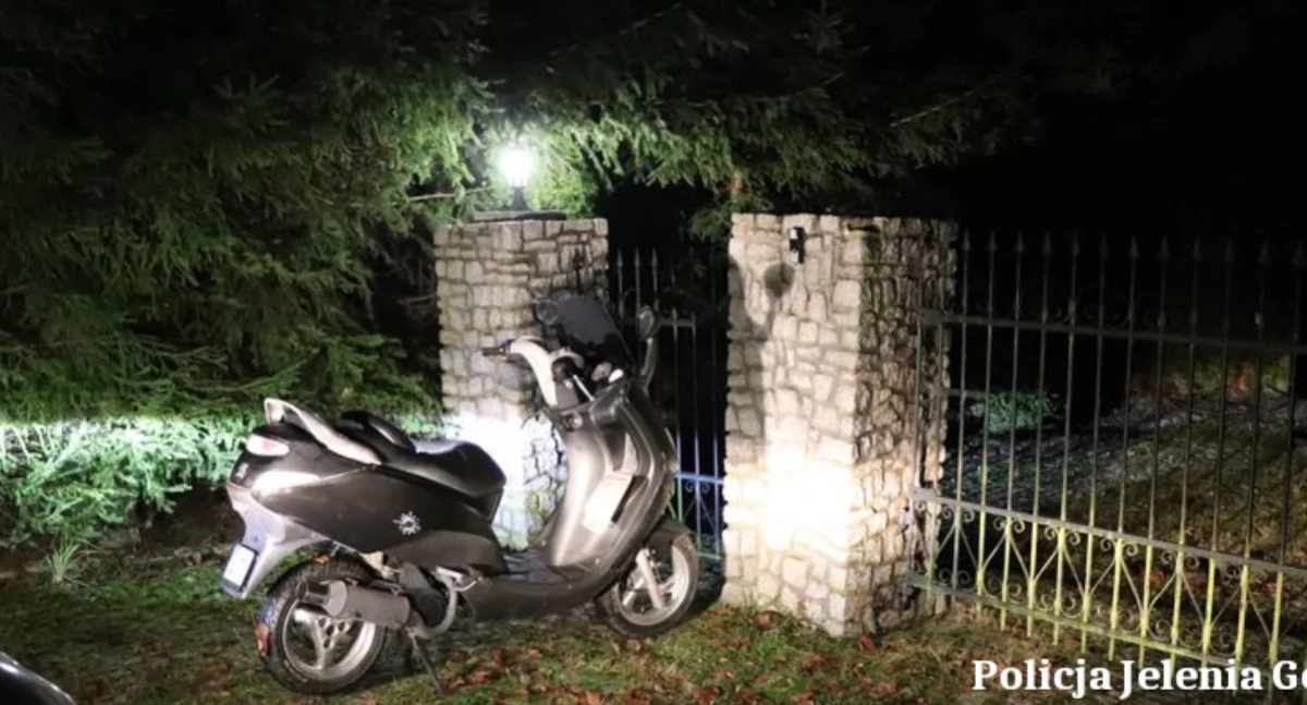 19-latek zatrzymany tuż po kradzieży skutera