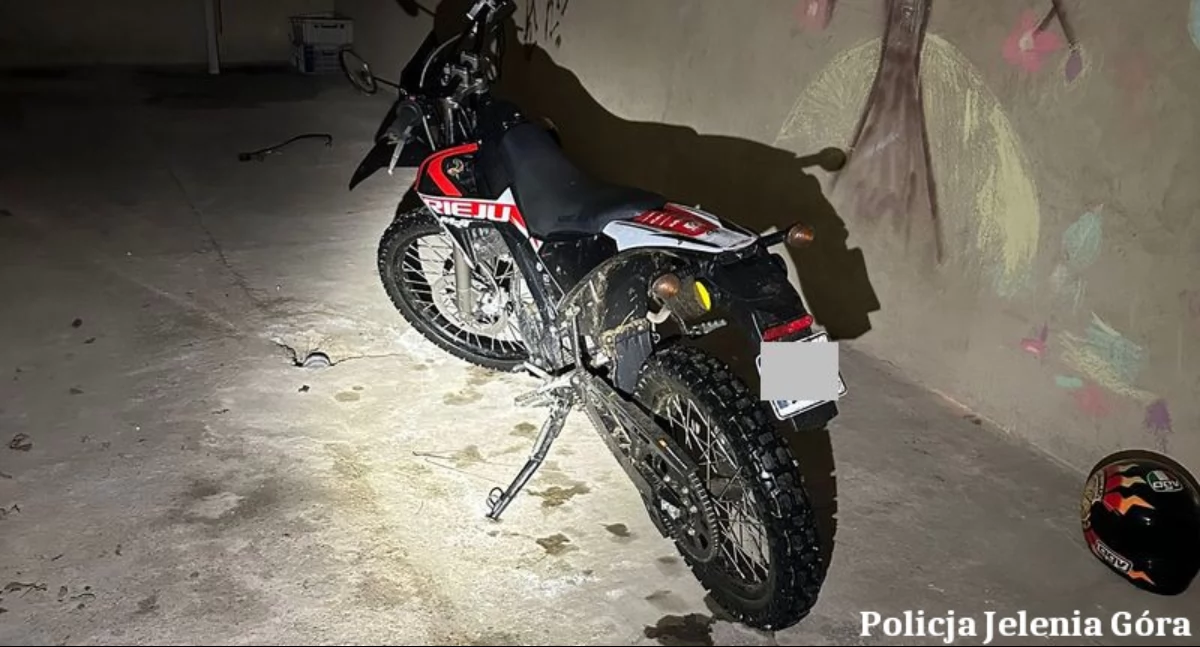 Złodziej motoroweru zatrzymany. Rieju wrócił do właściciela