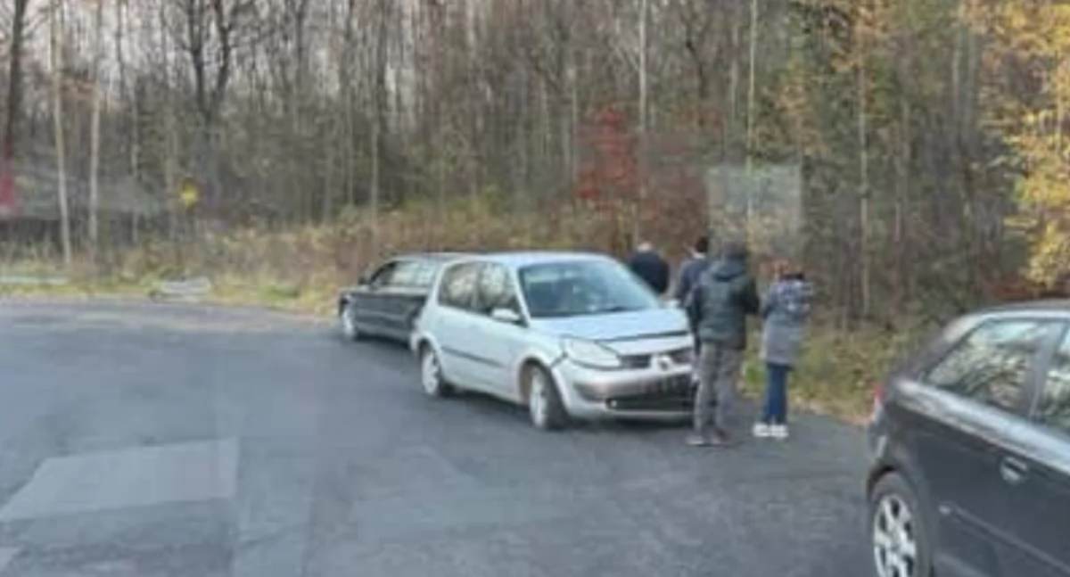 Kolizja na serpentynie w Szklarskiej Porębie Dolnej