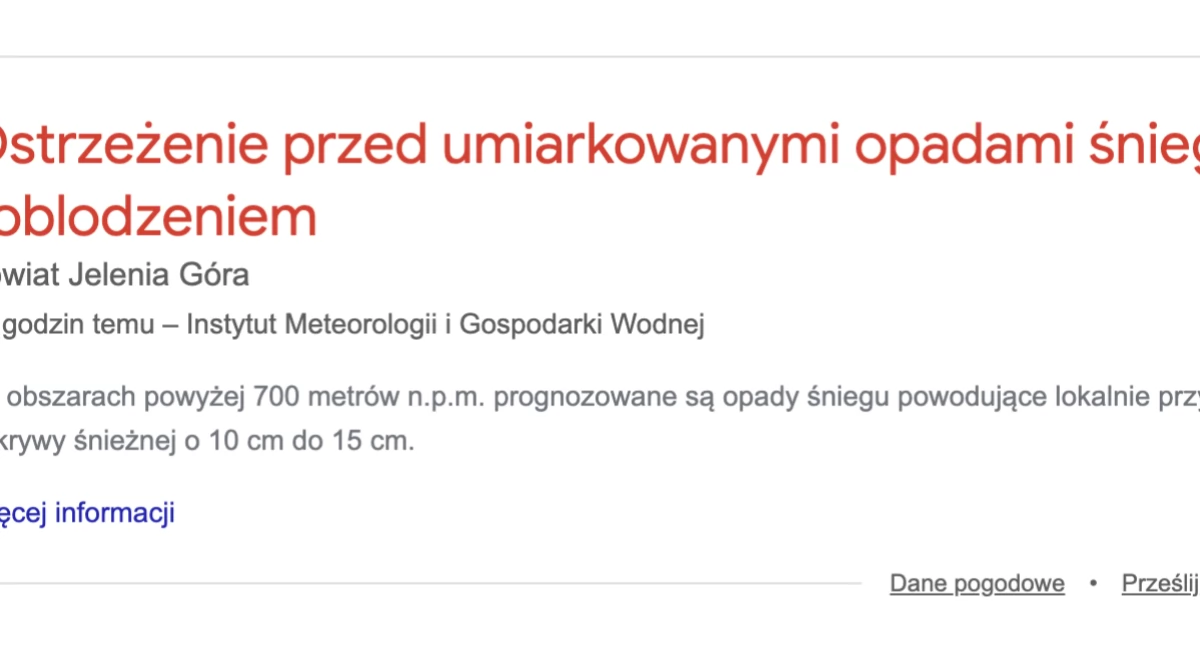 Zima zbliża się do naszego regionu. Przygotujmy się, by nie dać się zaskoczyć