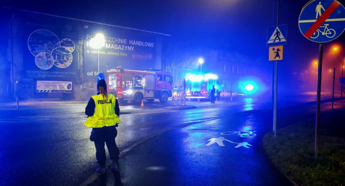 Zadymienie w pustostanie przy ul. Wincentego Pola. Interweniują strażacy i policja