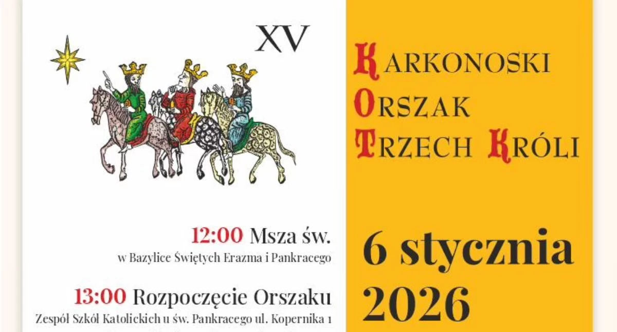 XV Karkonoski Orszak Trzech Króli przejdzie ulicami miasta