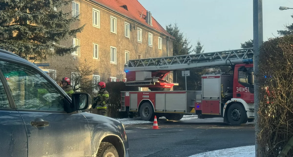 Pożar sadzy w kominie. Interwencja strażaków przy ulicy Powstania Styczniowego