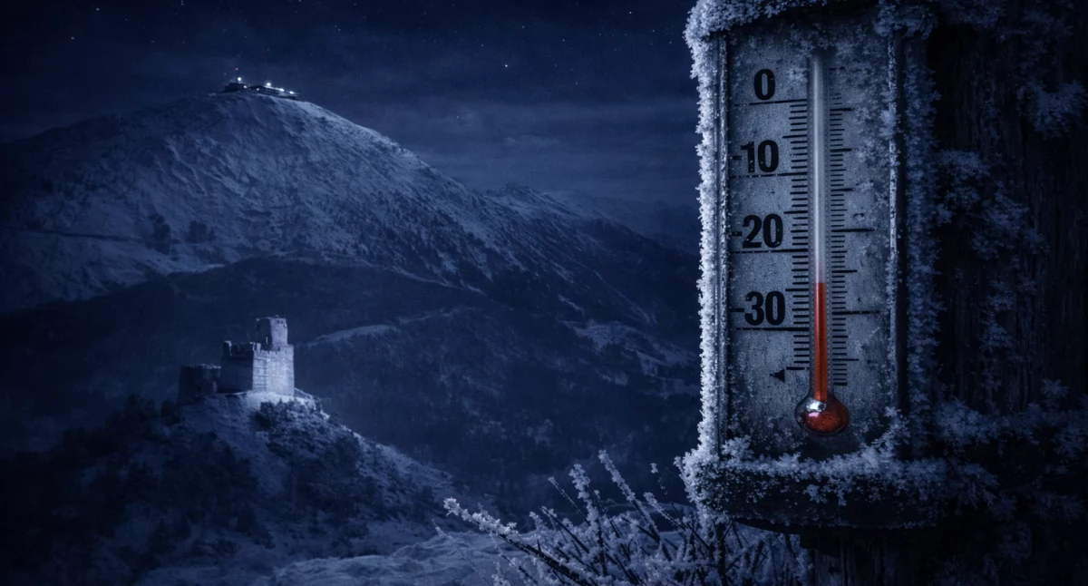 Silny mróz w powiecie karkonoskim. IMGW ostrzega przed nocnymi spadkami temperatur nawet do –18°C