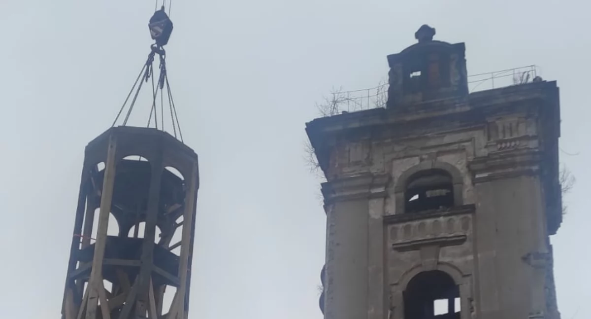 Ślad zapomnianej historii. Trwa remont wieży dawnego kościoła w Twardocicach