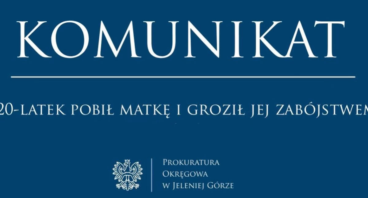 Pobił matkę, bo ta kazała mu sprzątnąć po sobie. 20-latek skatował swoją mamę...