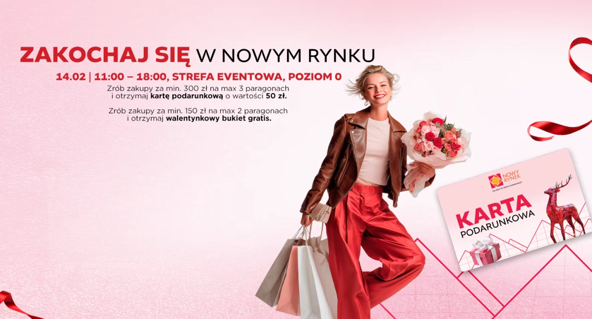 Zakochaj się w Nowym Rynku – galeria rozdaje walentynkowe upominki 