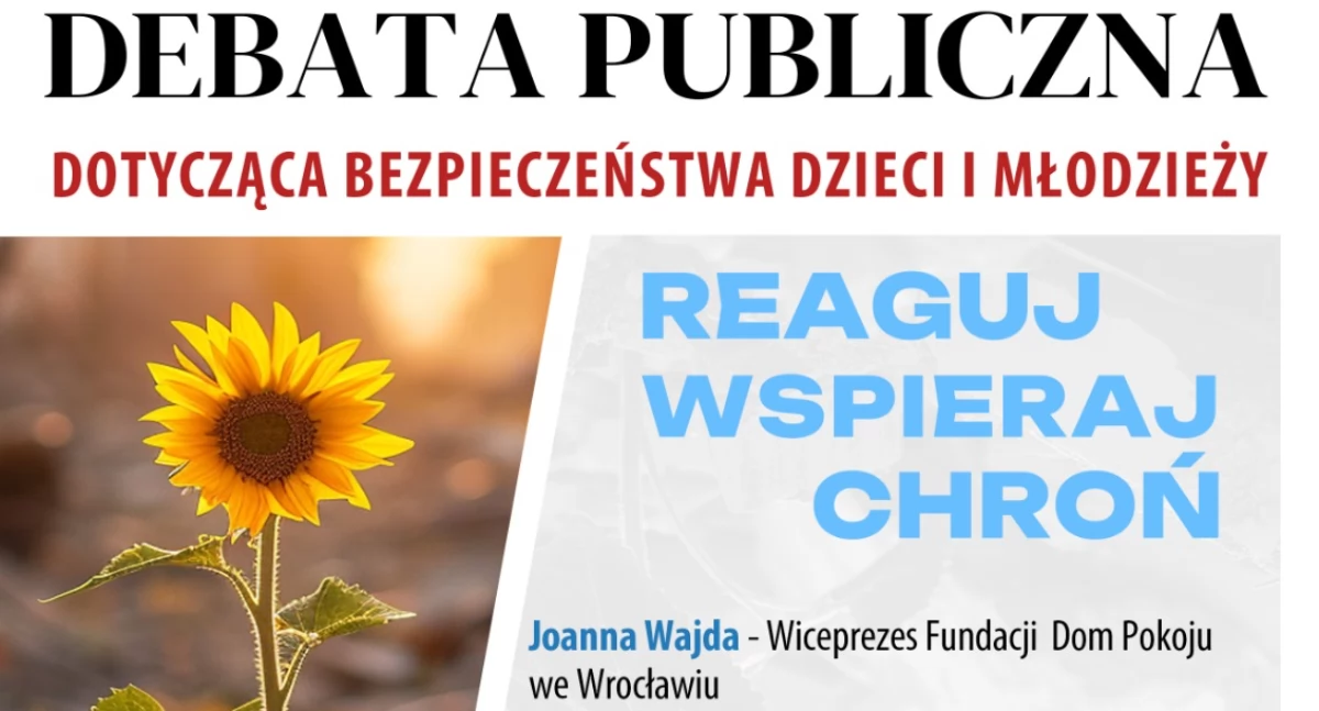 O bezpieczeństwie młodych - otwarta debata w Jeleniej Górze już dziś