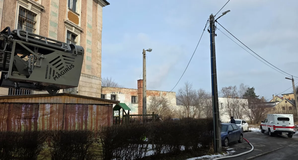 Pożar przy ulicy Solankowej w Cieplicach