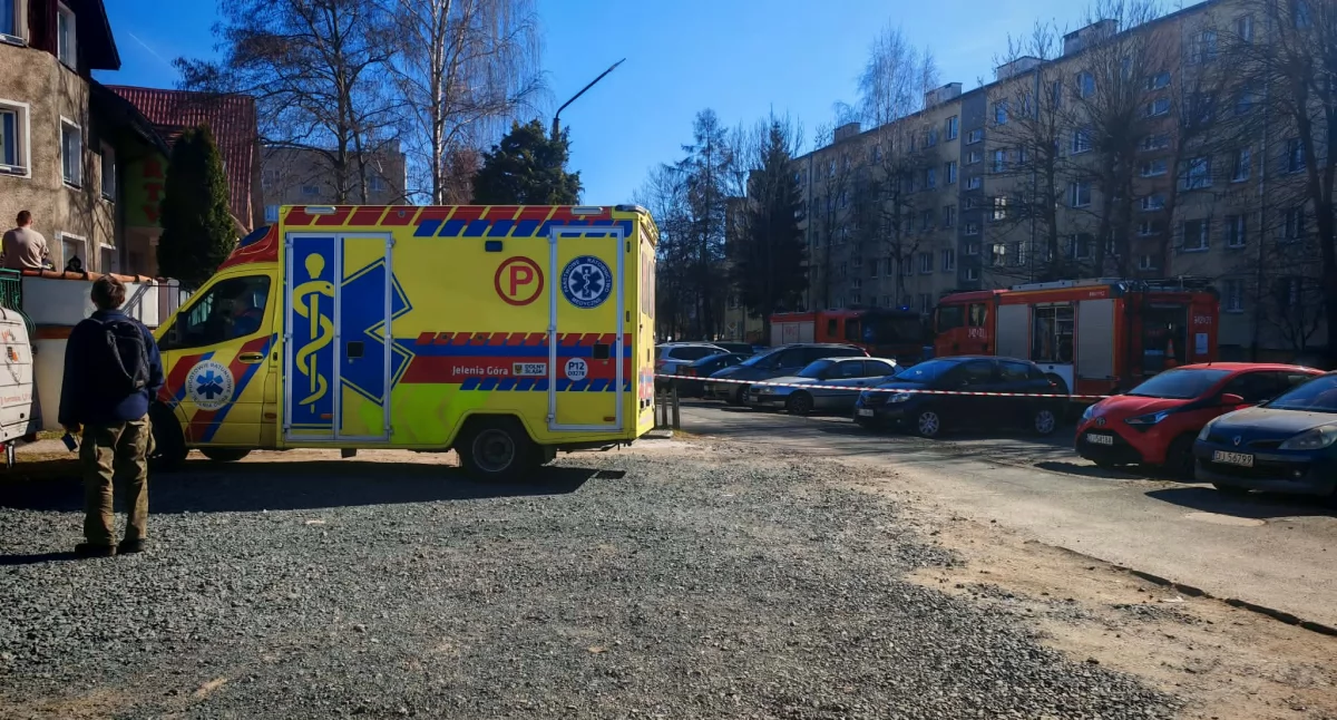 Gęste zadymienie w budynku przy ulicy Elsnera
