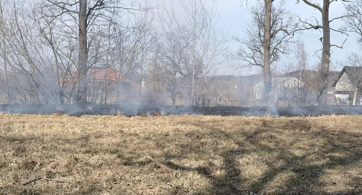 Podgórzyn : pożar trawy w Marczycach i drugi - w piwnicy budynku w Przesiece