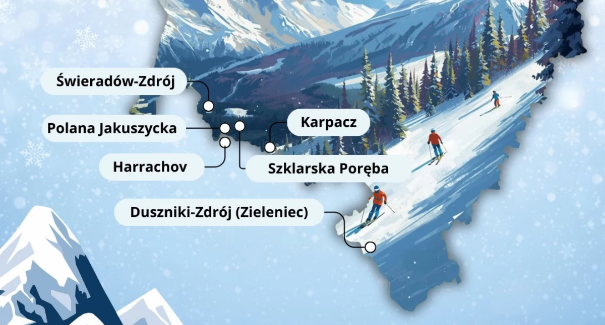 Dolny Śląsk zaprasza na ferie. Na stoki można wygodnie dojechać pociągiem