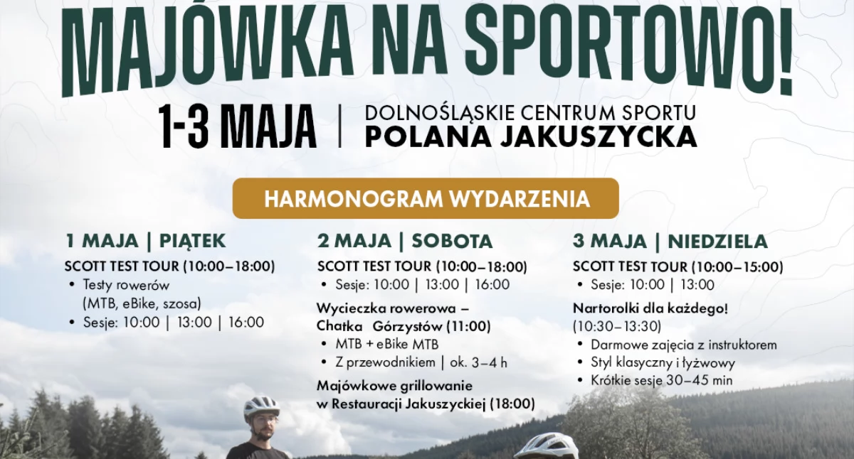 Majówka na sportowo w Dolnośląskim Centrum Sportu Polana Jakuszycka.