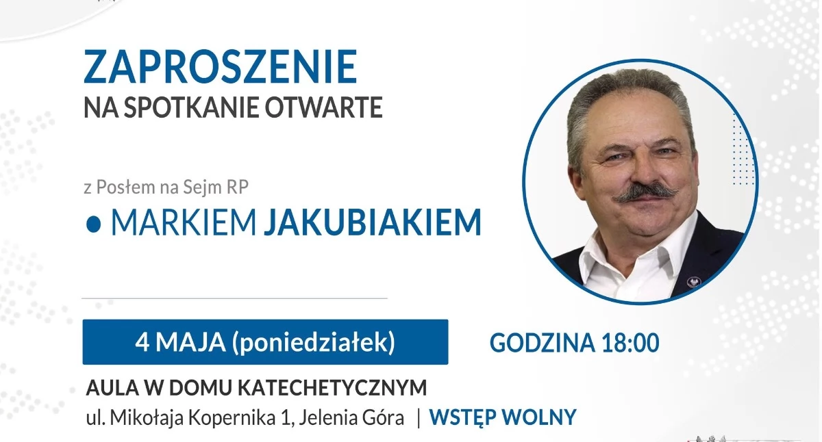 Spotkanie z Markiem Jakubiakiem w Auli Domu Katechetycznego w Jeleniej Górze