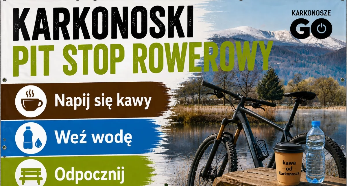 Nowy rowerowy PIT STOP w Podgórzynie. Kawa, odpoczynek i stacja naprawcza