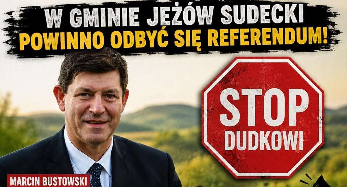 Afera w Jeżowie Sudeckim. Bustowski mówi wprost - potrzebne jest referendum