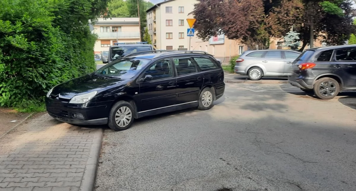 Samochód zablokował ulicę. Interweniowała straż miejska