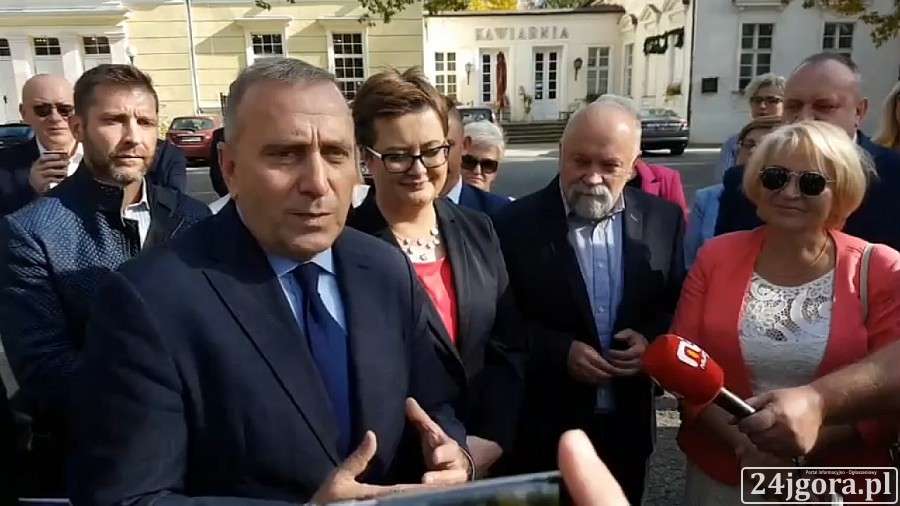 Grzegorz Schetyna i Katarzyna Lubnauer poparli Jerzego Łużniaka